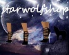 stars nightgown shoe