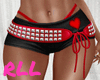 VDay Biker Babe Shorts
