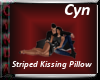 Striped Kissing pillows