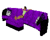 Purple/Blk Couch