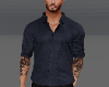 Mens Denim Shirt w Tats