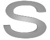 Grey  Letter "S"