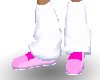 pink shoes & white socks