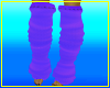 Purple leg warmers