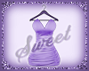 Lilac Gathers Short VM Cocktail Dress