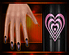 [Key]Black Love Nails