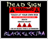 [EL] Warning Head Sign