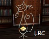 Rusty Cat Candle Lamp