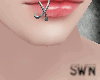 S | lips piercing slv
