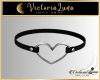 Silver Heart Choker