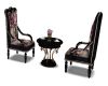 black rose coffee chairs