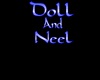 Doll N neel Floor Sign