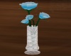 *RD* Crystal vase Roses