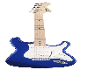 Blue electric guitar