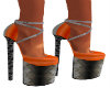 orange heels