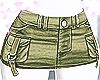 Y2k Green Cargo Skirt
