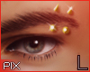 !! Gold Eyebrow Spikes L