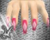 pink dimond long nails