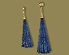 Navy Tassel Earrings