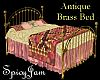 Antique Brass Bed Pink