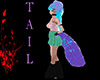 LA! tail cyan & lilas