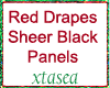 Red Drapes Blk Panels
