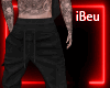 Black Cargo Joggers M