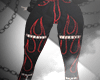 flame red pants