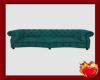 Teal Curved Couch