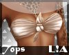 L!A knotted bandeau sand