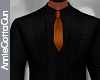 Black Suit ~ Copper Tie