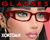 *LK* Glasses in red