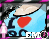 !EMO BLUE 80'S TOP