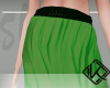 !A green board skirt