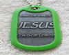 Jesus lord chain green