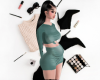 DressGreenPregnantM121