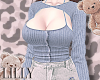 coquette top blue
