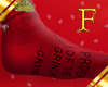 Grinch Socks Red  F