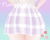 T♥ Plaid Skirt Lilac