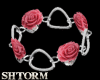 Silver Rose Bracelet 2