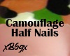 [B69]Camo Half Nails