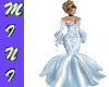 Blue Satin WeddingDress
