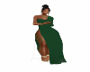 Drk Green Jeweled Gown