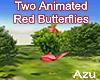 Animated Red Butterflies