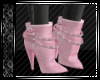 Pink Suede Ankle Boots