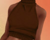 Brown Knit Halter