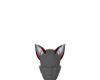crimson red wolf ears