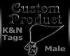 Custom~ K&N Dog Tags M