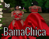 [bp] Red Silk Dress