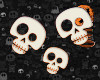 🎃 skull hairclip